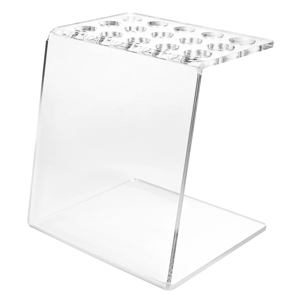 Soporte Acrílico Profesional para Tijeras – 15 Rejillas