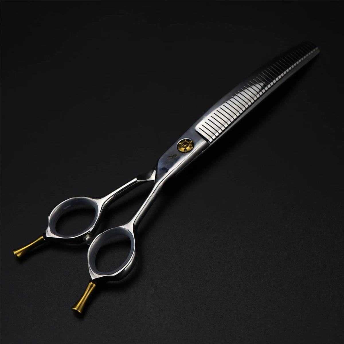 Tijera Profesional de Entresacado Curvo VG10 – 7.25” de Precisión para Groomers