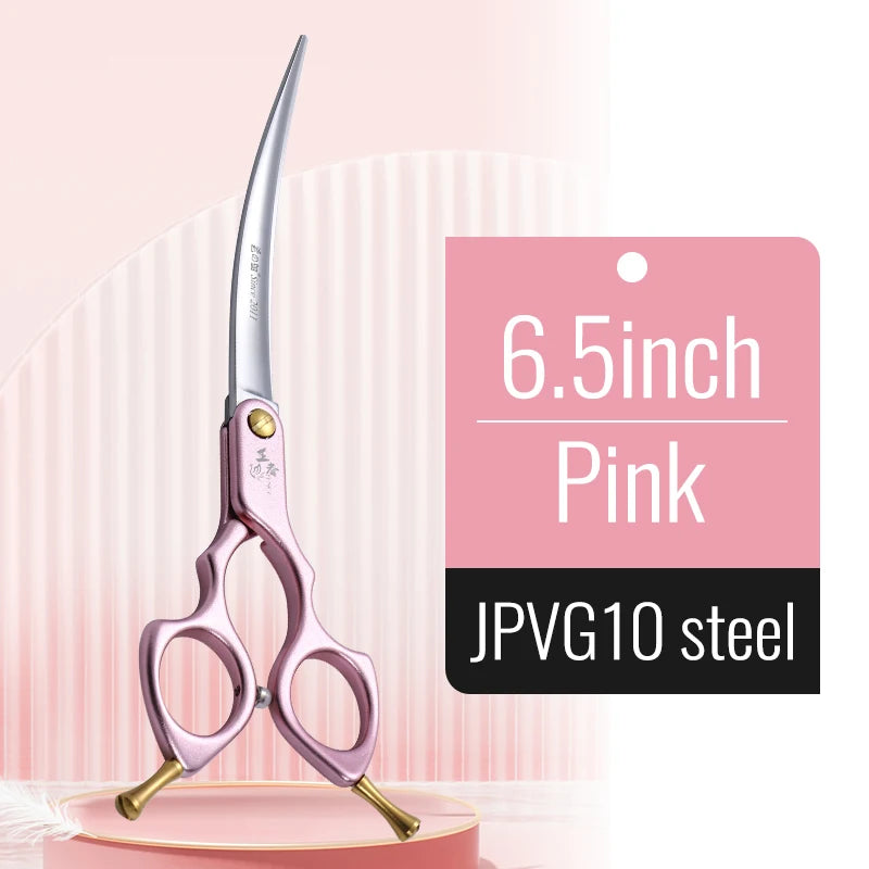 Tijeras Profesionales Curvas de Calidad Premium Fenice 440C y Acero VG10 – 6.0” / 6.5”