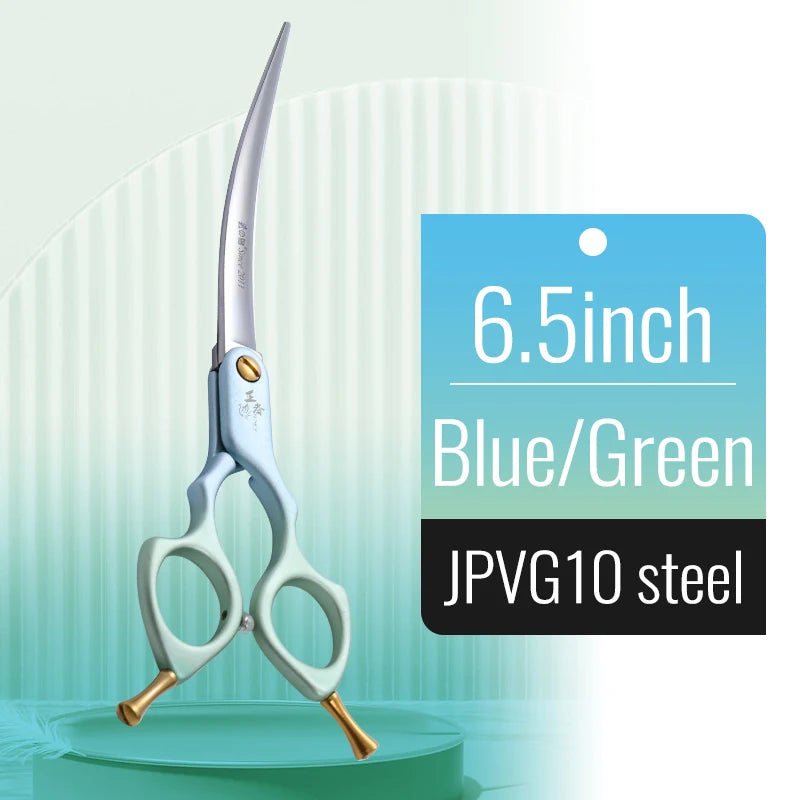 Tijeras Profesionales Curvas de Calidad Premium Fenice 440C y Acero VG10 – 6.0” / 6.5”