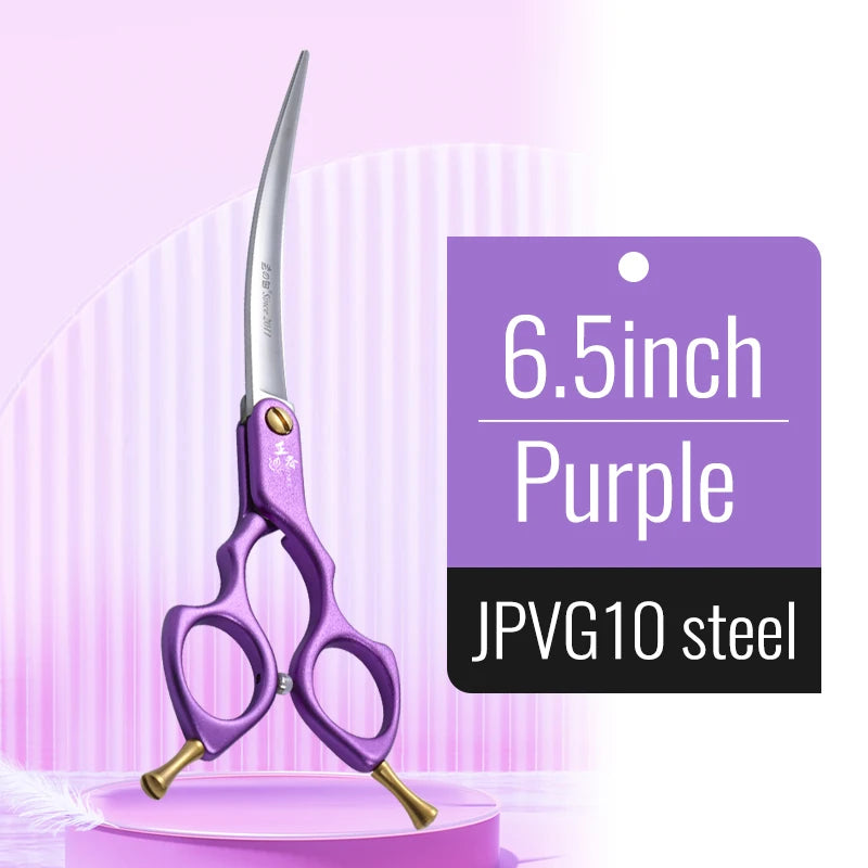 Tijeras Profesionales Curvas de Calidad Premium Fenice 440C y Acero VG10 – 6.0” / 6.5”