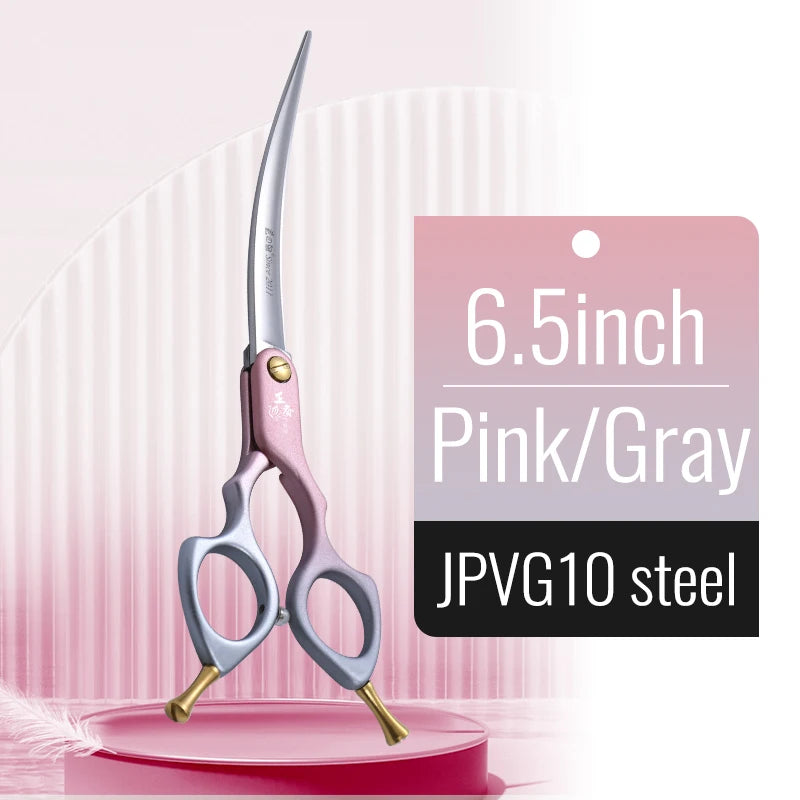 Tijeras Profesionales Curvas de Calidad Premium Fenice 440C y Acero VG10 – 6.0” / 6.5”
