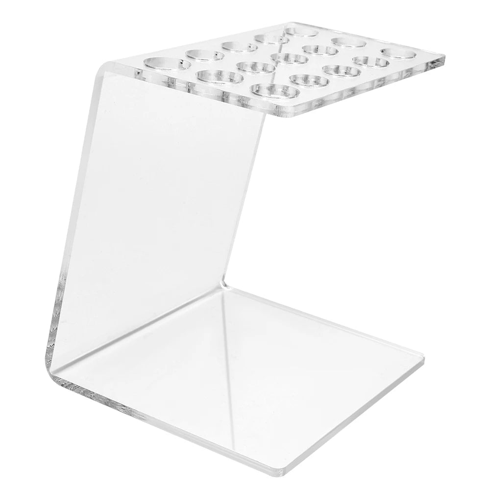 Soporte Acrílico Profesional para Tijeras – 15 Rejillas