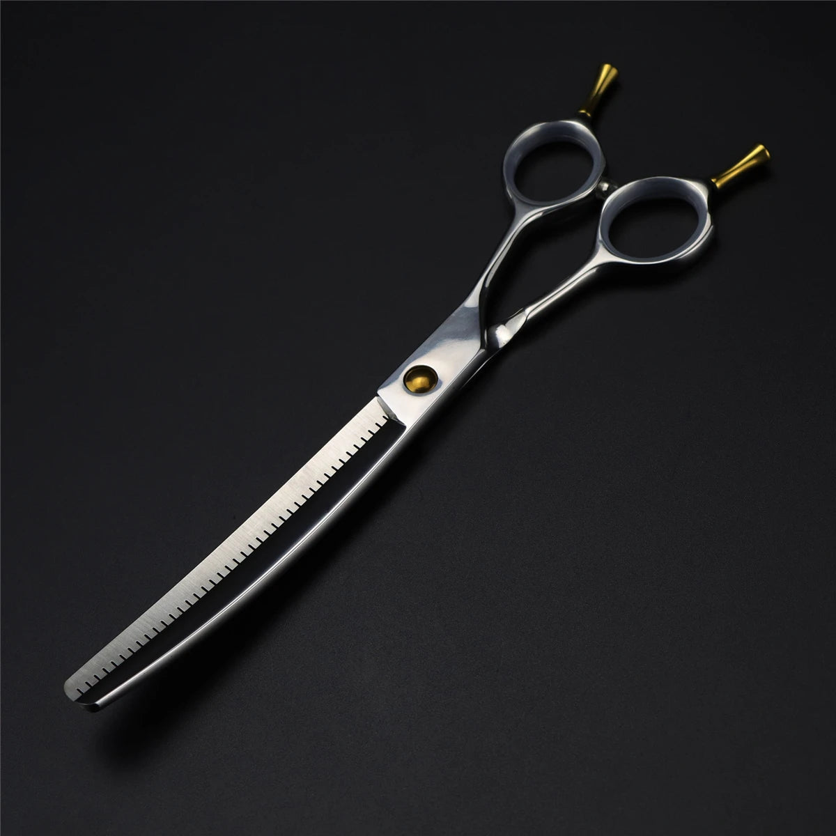 Tijera Profesional de Entresacado Curvo VG10 – 7.25” de Precisión para Groomers