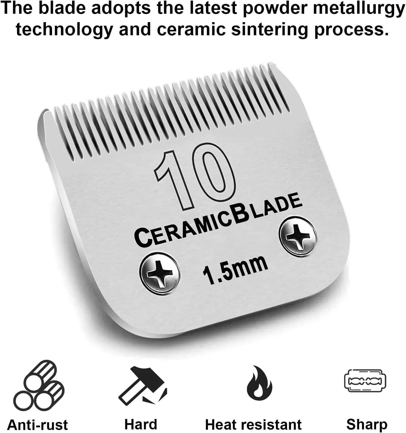 Cuchilla de Cerámica Profesional para Máquina de Corte – Compatible con Andis, Oster A5 y Wahl KM10