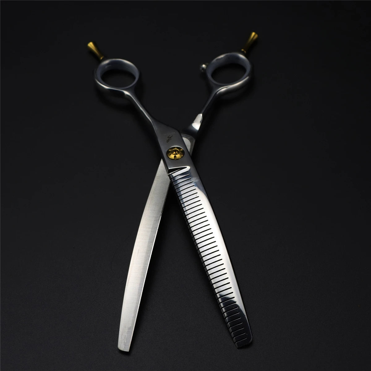Tijera Profesional de Entresacado Curvo VG10 – 7.25” de Precisión para Groomers