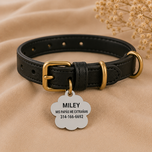 ✨ Huellita ID Personalizada con Glitter