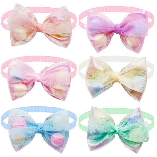 Pajaritas Pastel con Pompones – Pack de 50 Lazos para Perros y Gatos Pequeños