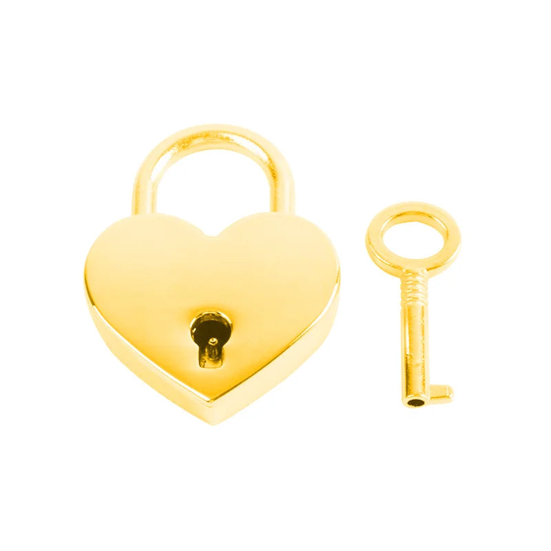 Placa Corazón con Doble Grabado – Estilo Candado Personalizado para Mascotas