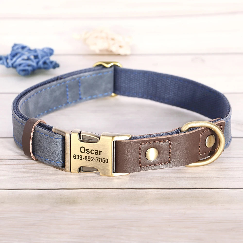Correa y Collar Personalizados Resistentes – Set de Paseo para Perros Medianos y Pequeños